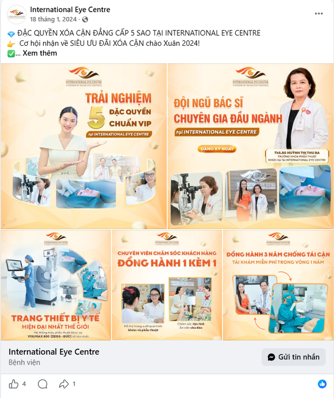 Bài đăng đặc quyền xoá cận chuẩn 5 sao
