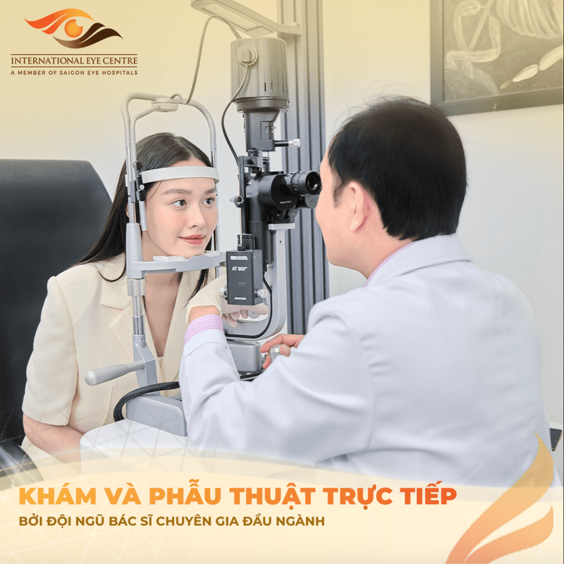 Poster khám và phẫu thuật trực tiếp bởi bác sĩ đầu ngành