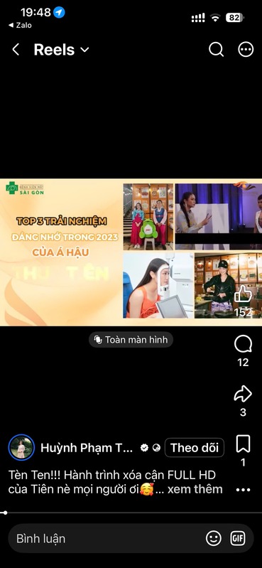 Reels Á hậu Huỳnh Phạm Thuỷ Tiên