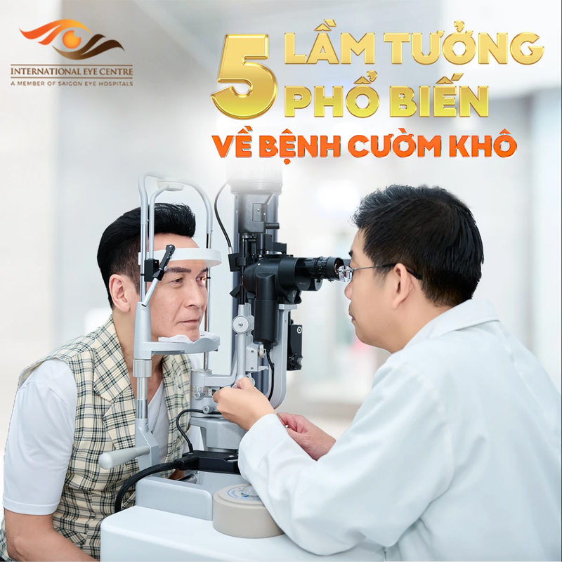 Poster 5 lầm tưởng phổ biến về bệnh cườm khô