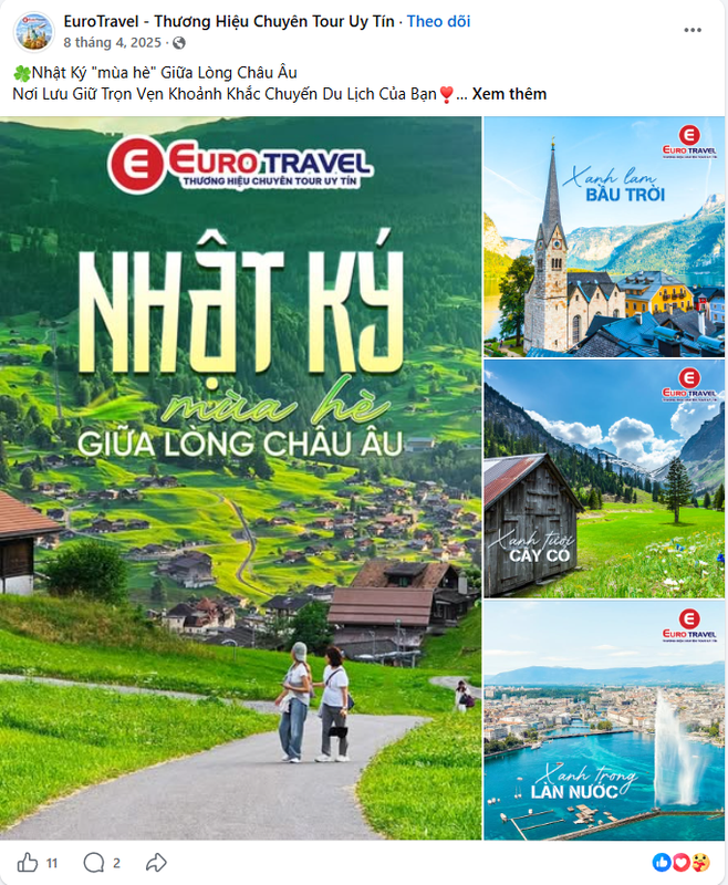 Bài viết Nhật ký mùa hè giữa lòng Châu Âu