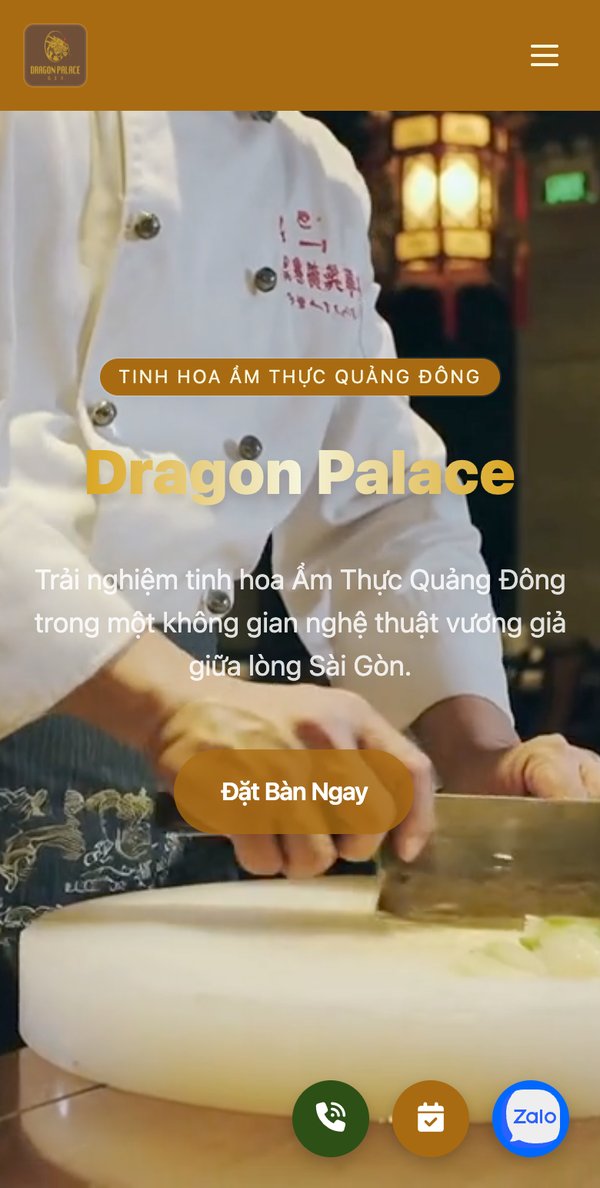 Website Dragon Palace trên điện thoại